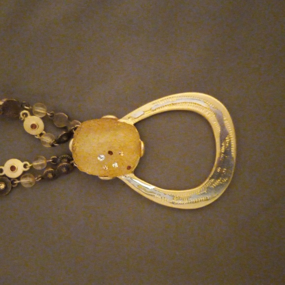 Chico's Adjustable Chunky Gold Necklace - Picture 2 of 7